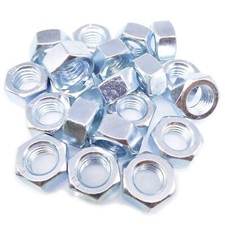 50pcs M12 Metric Thread Insert Screw Fastener Zinc Plated Carbon Steel Hex Nut