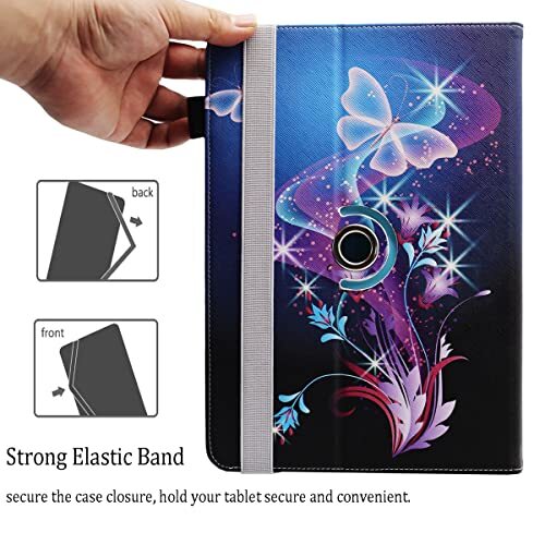 Universal 8 Inch Tablet Case, Universal 7 Inch Tablet Case, 02 Shiny Butterfly - Picture 5 of 7