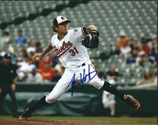 Autographed JIMMY YACABONIS Baltimore Orioles 8x10 photo - COA 