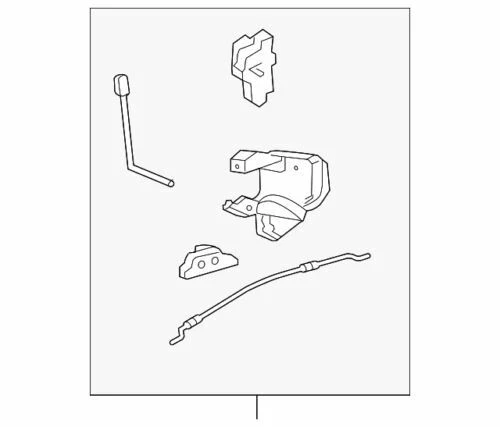 OEM NEW 2011-2016 Ford F-250 Super Duty Right Latch Assembly BC3Z-25219A64-CA