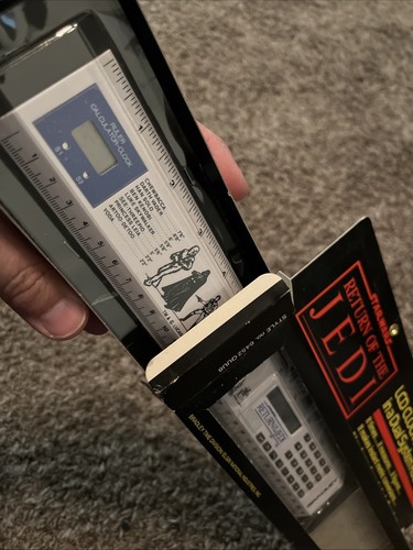 VTG NOS 1983 Star Wars LCD Clock / Calculator / Ruler Combo March Rare Free S&H - Picture 9 of 10