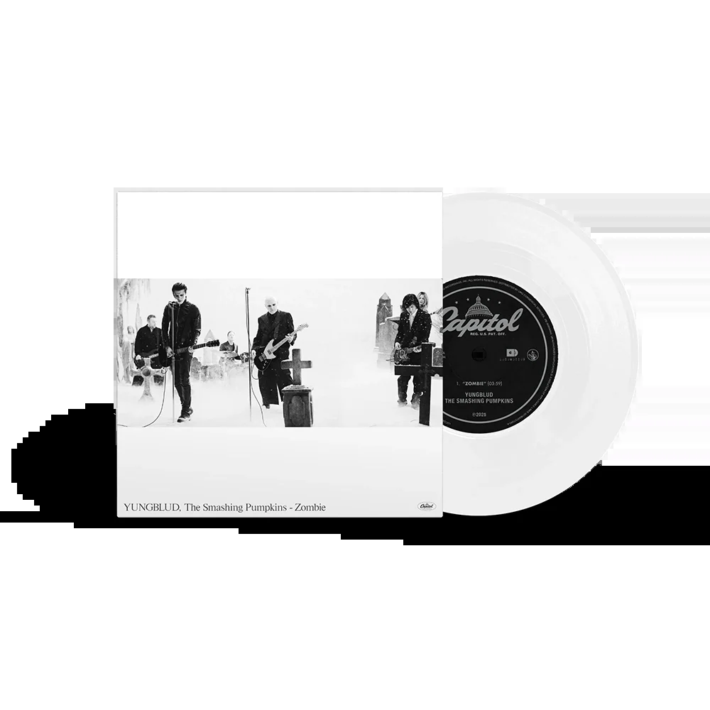 YUNGBLUD The Smashing Pumpkins Zombie Limited White 7 Inch Vinyl
