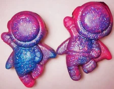 THREE Astronaut Galaxy Glitter Soap Bar Handmade Shimmer 