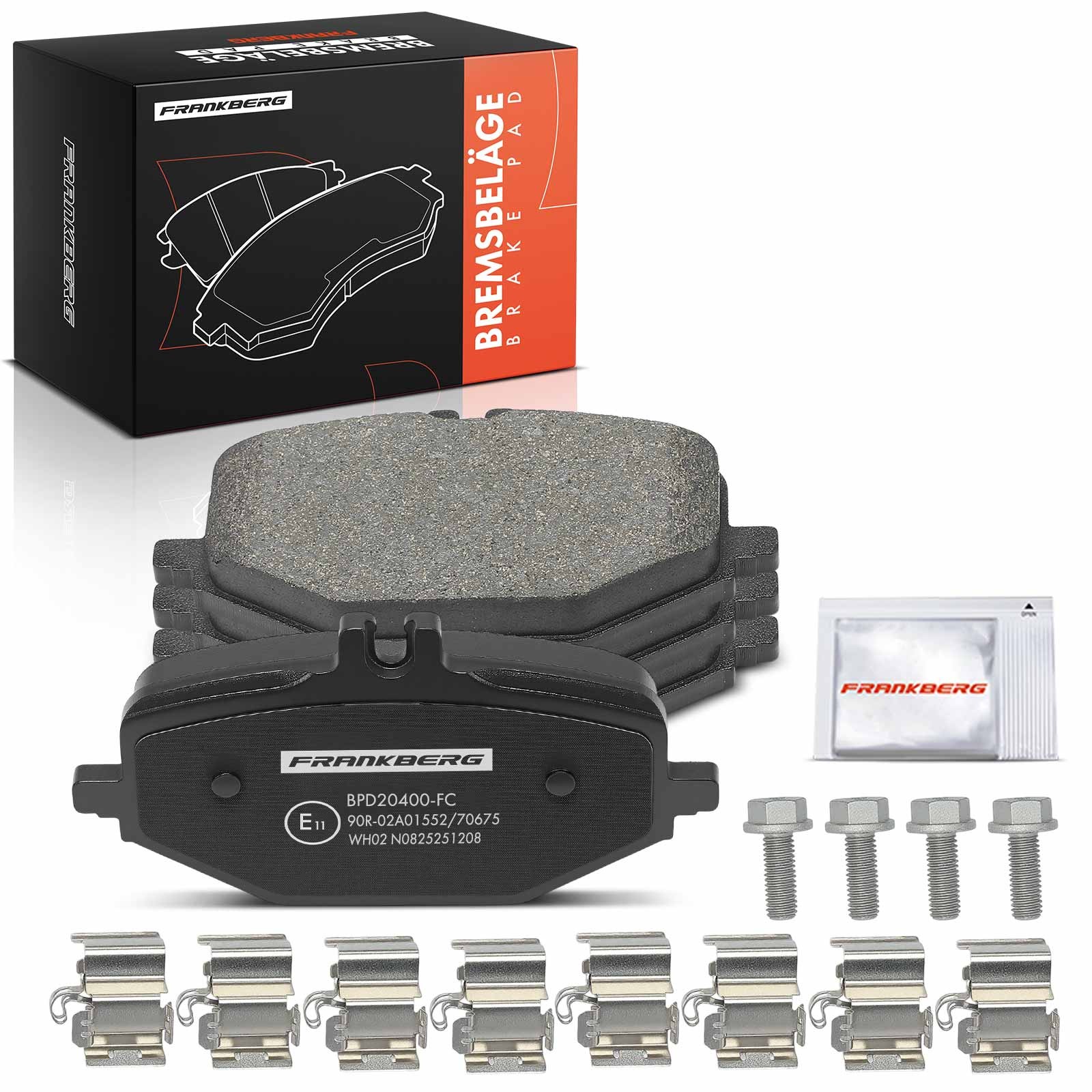 Frankberg Brake Pads Set for Mercedes-Benz GLE C167 V167 18-25 0004204002 Rear