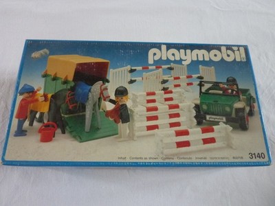 PLAYMOBIL 3140 VINTAGE REITZENTRUM TIERE TIER LE VAN NEU NEW