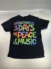 2014 Liquid Blue Woodstock 3 Days of Peace and Music Tie Dye Rainbow  Shirt M