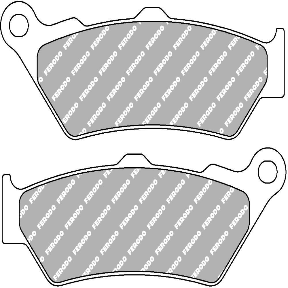 Ferodo Platinum Eco Rear Brake Pad FDB2006EFP Fits Triumph Scrambler 1200 XC 20