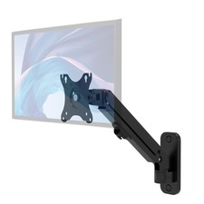 Single Monitor Premium Wall Mount for 17" - 27" Computer Screens - Flexible t...