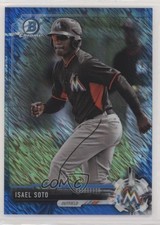 2017 Bowman Chrome Prospects Blue Shimmer Refractor Isael Soto #BCP129 0b5