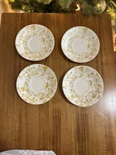 Vintage Sheffields Ironstone Golden Meadow Saucers