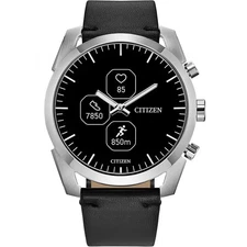 " BRAND NEW CITIZEN CZ SMART HYBRID 2ND GEN JX2010-04E BLACK LEATHER SMARTWATCH