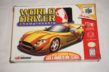 World Driver Championship (Nintendo 64 N64) Complete in Box w/ Reg CIB
