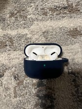 AirPod Pro 1st Gen and Navy Silicone Case  Please read Description