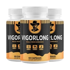 (3 Pack) VigorLong Pills for Men to Boost Male Health Performance & Vitality