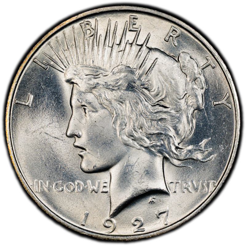 1927-D $1 Peace Dollar PCGS MS65