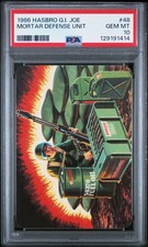 1986 HASBRO G.I. JOE  48 MORTAR DEFENSE UNIT PSA 10