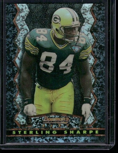 Sterling Sharpe [Black Refractor] #11 1994 Stadium Club Bowman's Best card