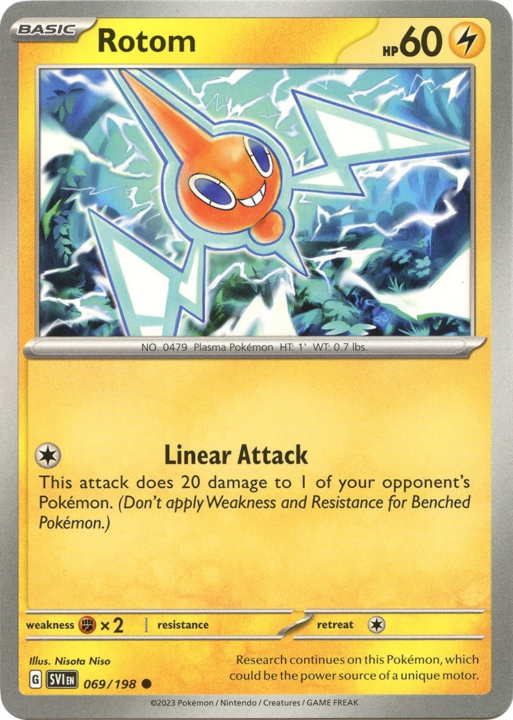Rotom SVI 069/198 Pokémon SV01: Scarlet & Violet Base Set Common EN NM