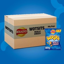 Walkers crisps Wotsits Cheese Sharing Crisps 60g (Pack of 18 free fast shipping