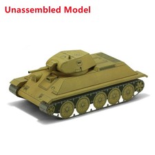 DIY 13cm T-34 medium tank paper model 1:50 handmade DIY Paper Model Kit J