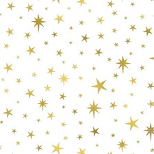 Christmas Gift Tissue Paper 20x30" Made in USA & Recycled ~ Gold Sars