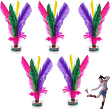 5 Pack Kick Shuttlecock, 7.5 Inch Chinese Jianzi Shuttlecock, Chinese Jianzi Foo