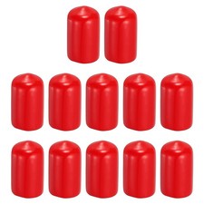 Pool Tip Cover Rubber Cue Protector Billiard Pool Cover 11.5mm  12Pcs  Red