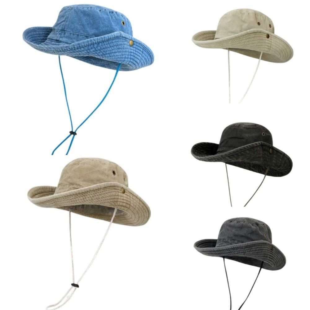 APL Cappello da Pescatore Versatile Corda Antivento Protezione Solare Cappello Esterno