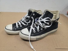 Vintage Y2K Converse All Star Hi Top Classic Black White Skater Mens US 5
