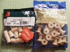 Mini Wooden Bobbins 1"  7/8" Empty Spools for Wire Crafts Thread Sewing New