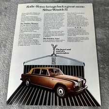 1977 Rolls-royce Silver Wraith Ii Print Ad Luxury Sedan Classic Car Promo