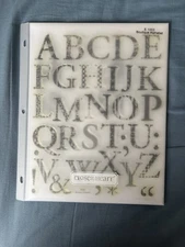 Close to my Heart CTMH E1002 Boutique Alphabet Upper Case Letters E 1003 Used