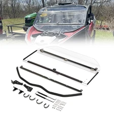 Flip Windshield Scratch Resistant For 2017-25 Can Am Maverick X3/ MAX R RR Turbo