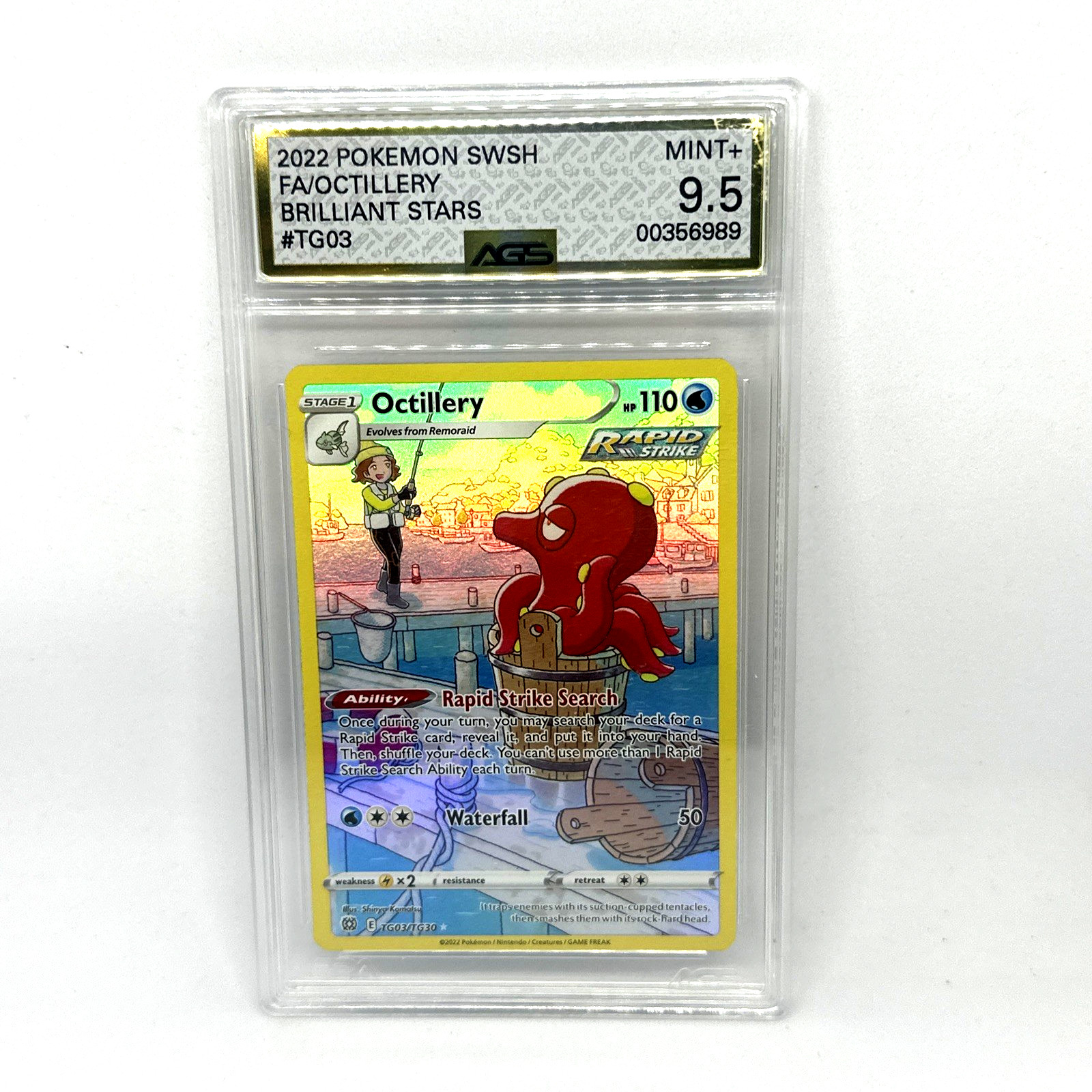 2022 Octillery TG03/TG30 PSA 9 Brilliant Stars Trainer Gallery Holo Pokemon TCG