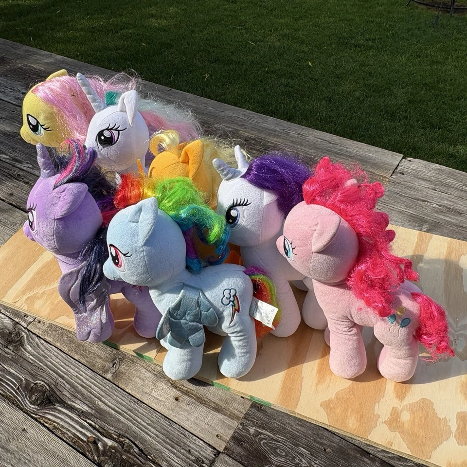 Lote My Little Pony Build-A-Bear (7), Princesa Celestia y Mane Six, Peluche Usado Foto 2 de 4