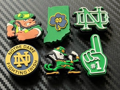 Premium 6er Set Notre Dame Fighting Irish American Football NCAA Schuh Charms