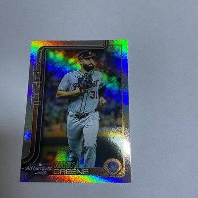 2025 topps chrome baseball Riley Greene All Star Refractor ASG-12