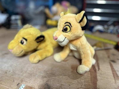 KÖNIG DER LÖWEN Junge Simba Plüsch x 2, Offiziell Disney 