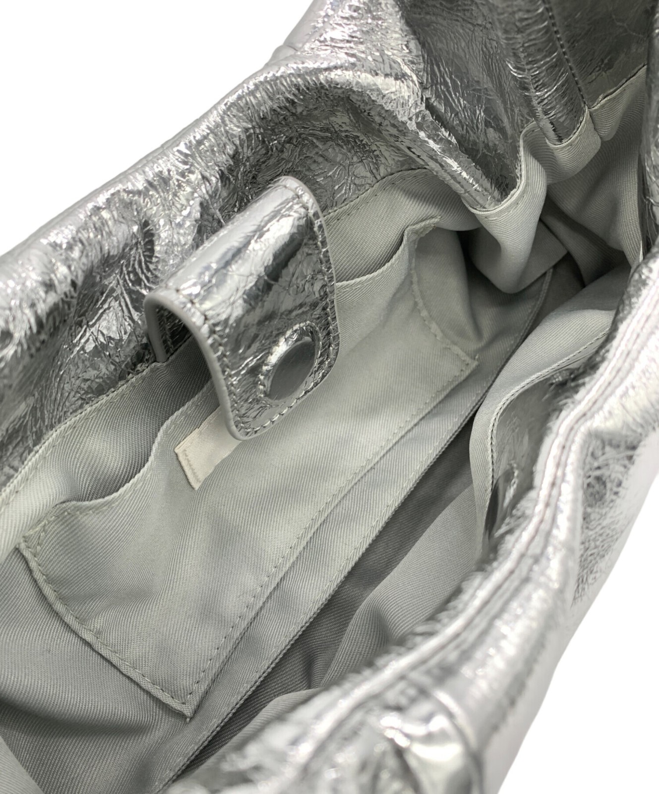 Ameri medi triangle glitterbag  Silver color - image 5