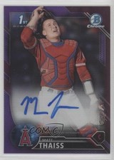 2016 Bowman Draft Chrome Pick Purple Refractor /250 Matt Thaiss #CDA-MT Auto w5b