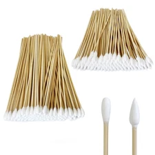 Gun Cleaning Swabs Lint Free 6in Long Bamboo Handle Firearm Electronics Kit Set