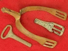 EXCAVATED CIVIL WAR RELICS LEECH & RIGDON CONFEDERATE CAVALRY SPUR / SWORD DROP