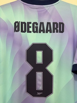 Odegaard #8 Mens LARGE Adidas Arsenal Gunners Third Champions