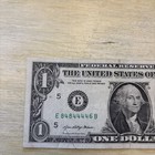 Trinary Fancy Serial Number,  One Dollar Bill (5-4’S) E 84844446 B2021 — photo 3