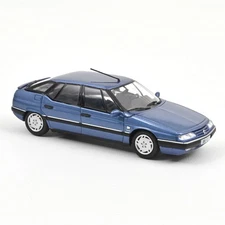 Citroen XM 1995 - blue sedan car Buckingham blue car - 1/43 NOREV 519129
