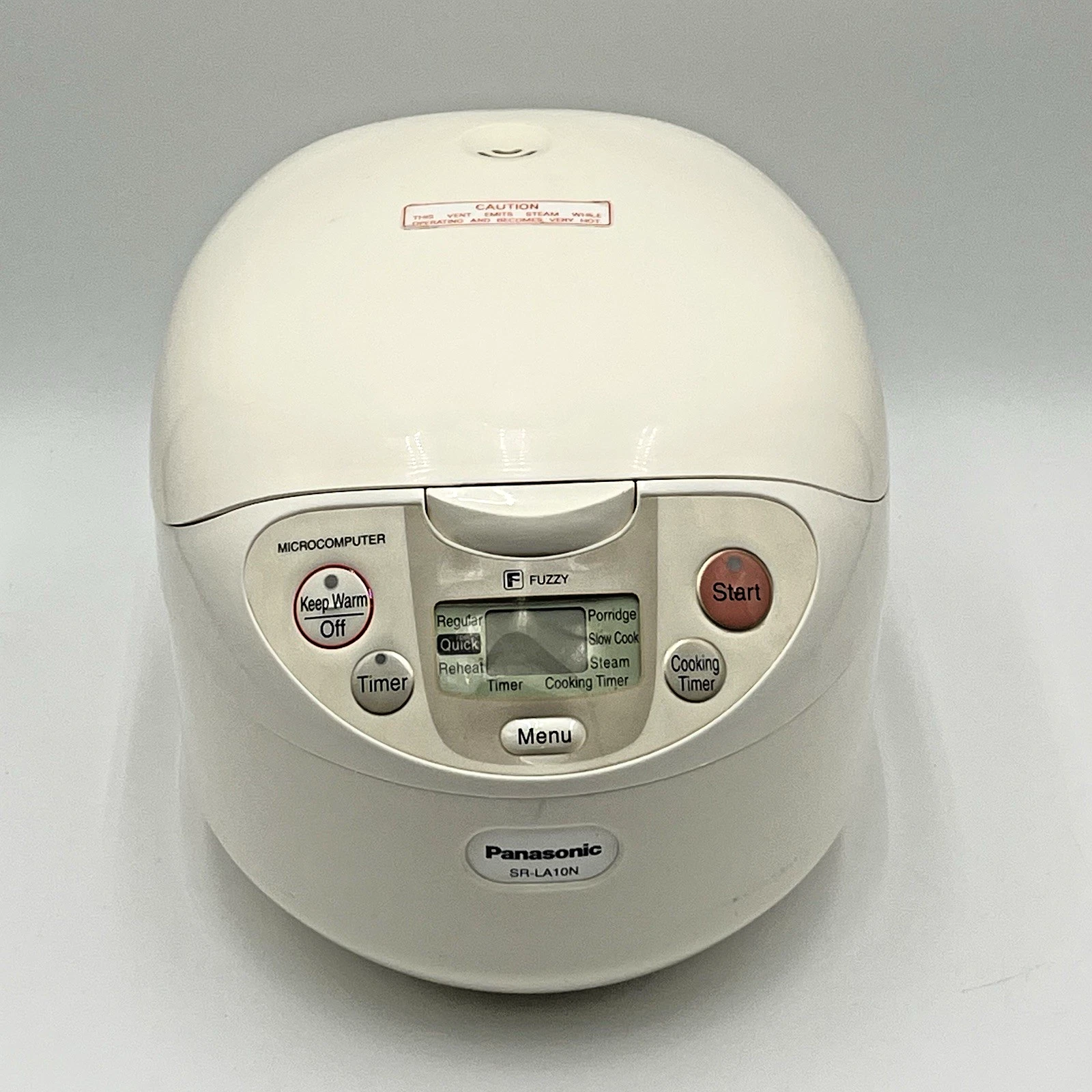 Panasonic SR-LA10N 5-Cup Rice Cooker, White Tested