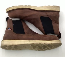 Danner Men's 6" Leather Bull Run Steel Toe Chelsea Work Boot Brown Size 15 D