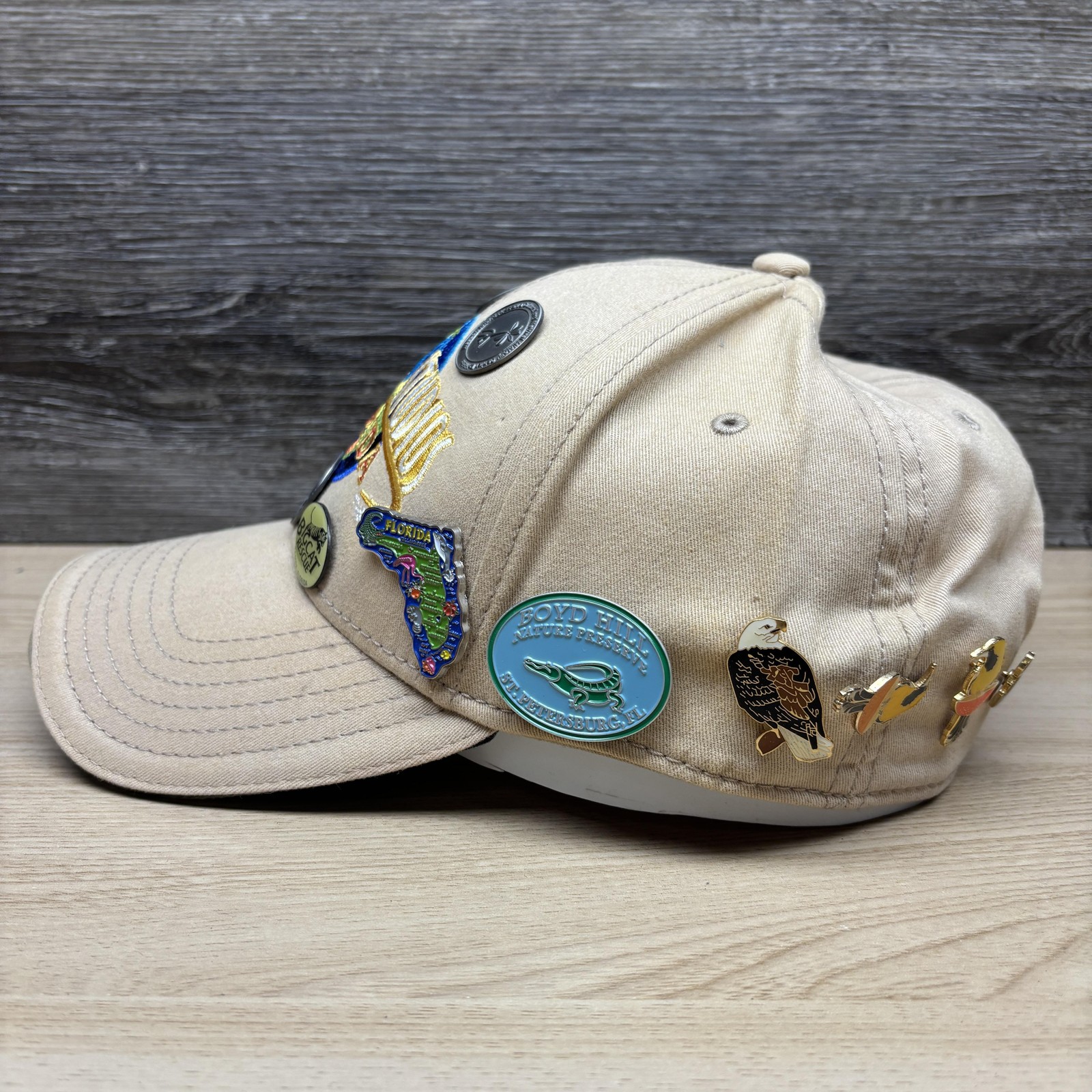 Universal Studios Florida Hat Cap Strap Back Tan … - image 4