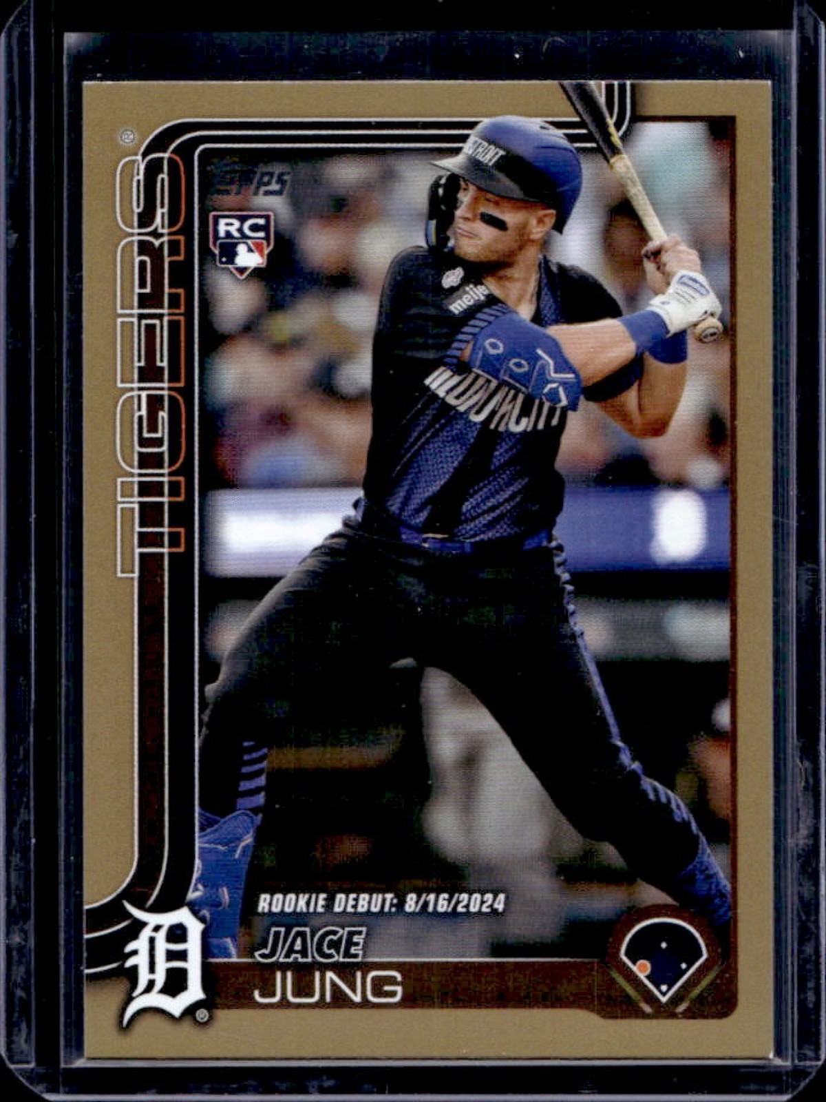 2025 Topps Update Jace Jung RC Gold Border Rookie Debut #1384/2025 Tigers