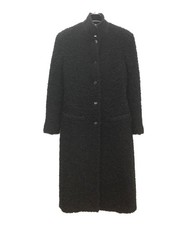 VERSUS VERSACE Stand Collar Coat Black Woman's Size 40